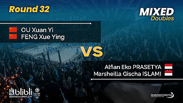 Round 32 | XD | PRASETYA / ISLAMI (INA) vs OU X Y / FENG (CHN) | Blibli Indonesia Open 2019