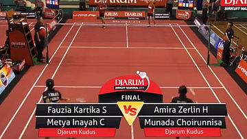 Fauzia Kartika Sari/Metya Inayah Cindiani (DJARUM KUDUS) VS Amira Zerlin Harfia/Munada Choirunnisa' (DJARUM KUDUS)
