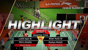  Lukhi Apri/Ririn Amelia (Djarum Kudus) VS Afiat Yuris W/Nadya Melati (Pertamina Fastron) 