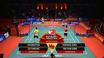 Ko Sung / Lee Yong Dae (SOUTH KOREA) VS Shin Baek / Yoo Yeon SOUTH KOREA) Djarum Indonesia Open 2013