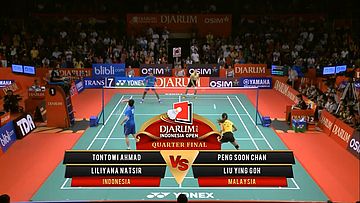 Tontowi A./ Liliyana N. (INDONESIA) VS Peng Soon C./ Liu Y.G. (MALAYSIA) Djarum Indonesia Open 2013