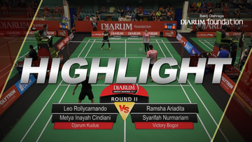 Leo Rollycarnando/Metya Inayah Cindiani (Djarum Kudus) VS Ramsha Ariadita/Syarifah Nurmariam (Victory Bogor)