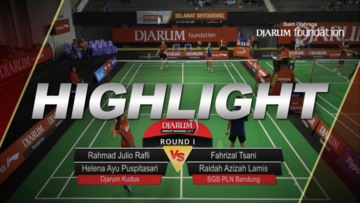 Rahmad Julio Rafli/Helena Ayu Puspitasari (Djarum Kudus) VS Fahrizal Tsani/Raidah Azizah Lamis (SGS PLN Bandung)
