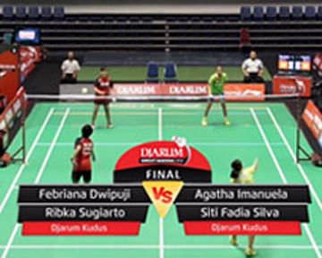 Febriana Dwipuji K/Ribka Sugiarto (DJARUM KUDUS) VS Agatha Imanuela/Siti Fadia S (DJARUM KUDUS)