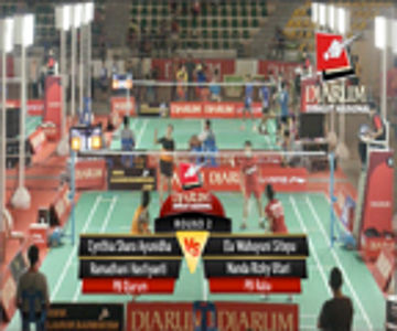 Cynthia Shara A. / Ramadhani H.(PB DJARUM) VS Ela Wahyuni S. / Nanda Rizky U. (PB RABA)