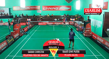 Sarah Christin (Pelatprov PBSI DKI Jakarta) VS Ranti Dwi Putri (PB Aufa Kalsel)