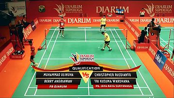 Muhammad Ulinuha/ Berry Angriawan (PB DJARUM) VS Christopher Rusdiana/ Tri Kusuma Wardhana (PB JAYA RAYA SURYANAGA)