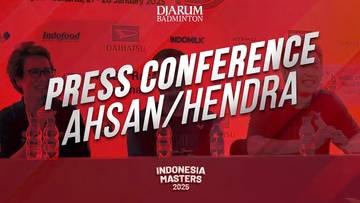 Hendra Setiawan/Mochammad Ahsan - Press Conference Indonesia Masters 2025