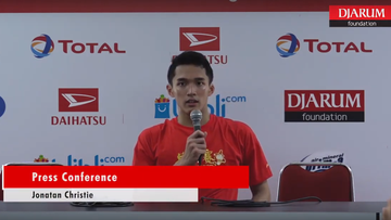 Press Conference - Jonatan Christie (Indonesia)