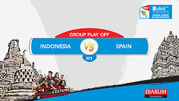 BLIBLI.COM WJC 2017 | GROUP PLAY OFF - H1 | INDONESIA vs SPAIN | MD