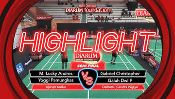 M Lucky Andres Apriyanda/Yoggi Pamungkas (Djarum Kudus) VS Gabriel Christopher Wintan Wijaya/Galuh Dwi Putra (Daihatsu Candra Wijaya)