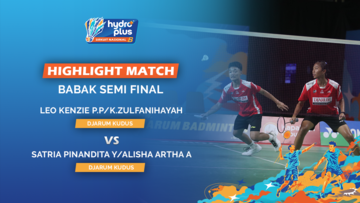 Highlight Match Semifinal - Leo Kenzie Putra Pratama / Khanza Zulfanihayah (PB DJARUM KUDUS) VS Satria Pinandita Yudistira / Alisha Artha Amara (PB DJARUM KUDUS)