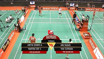 Arsya Isnanu A./ Yantoni Edy S (PB DJARUM) VS Abu Bakar/ Tedi Supriadi (PB DJARUM) 