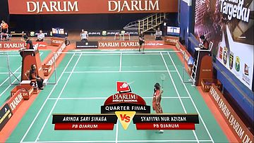 Arinda Sari Sinaga (PB DJARUM) VS Syafitri Nur Azizah (PB DJARUM) 