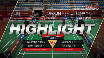 Nugroho Andi Saputro/Tiara Rosalia Nuraidah (Halim/Mutiara Cardinal, Bandung) VS Lukhi Apri Nugroho/Ririn Amelia (Berkat Abadi)