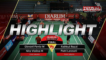 Giovani Fevta/Nita Violina M (Exist Jakarta) VS Fathkul Rozzi/Putri Larasati (Exist Jakarta)
