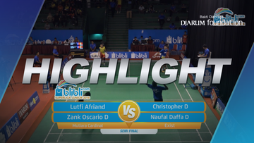Lutfi Afriand/Zank Oscario Dewangga (Mutiara Cardinal) VS Christopher D/Naufal Daffa Dio Risqulah (Exist)