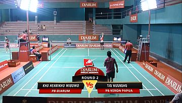 Kho Henrikho Wibowo (PB DJARUM) VS Tio Nugroho (PB KERON PAPUA)