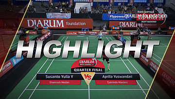 Susanto Yulia Yosephine (Shamrock Medan) VS Aprilia Yuswandari (Tjakrindo Masters)