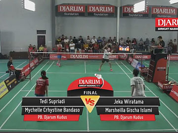 Tedi Supriadi/Mychelle Crhystine Bandaso (PB. Djarum Kudus) VS Jeka Wiratama/Marsheilla Gischa Islami (PB. Djarum Kudus)