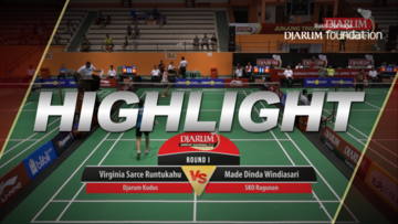 Virginia Sarce Runtukahu (Djarum Kudus) VS Made Dinda Windiasari (SKO Ragunan)