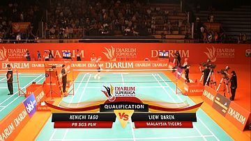 Kenichi Tago (PB SGS PLN) VS Liew Daren (MALAYSIA TIGERS) DJARUM SUPERLIGA 2013