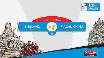 BLIBLI.COM WJC 2017 | GROUP STAGE - E | ENGLAND vs MACAU CHINA | MS