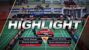 Timoti Wuisan/Beverly Gabriella (Exist Jakarta) VS Fiesal Wiranto/Desta A (Pusdiklat Telkom Bandung)