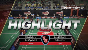 Nita Violina Marwah/Putri Syaikah Ulima Hidayat (Pelatnas) VS Natsuki Higuchi/Yoshimi Kido (Japan)