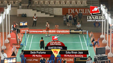 Dede Pratama (PB Malibu) VS Eska Rivan Jaya (PB Mutiara Bandung)
