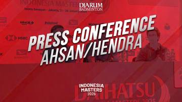 Mochammad Ahsan/Hendra Setiawan - Press Conference Indonesia Masters 2025
