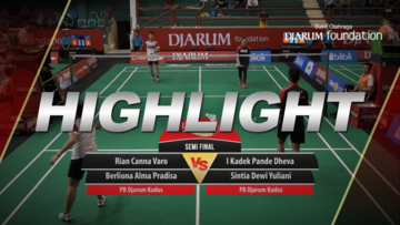 Rian Canna Varo/Berliona Alma Pradisa (Djarum Kudus) VS I Kadek Pande Dheva/Sintia Dewi Yuliani (Djarum Kudus)