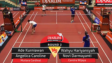 Ade Kurniawan/Angelica Caroline (MUTIARA CARDINAL BANDUNG) VS Wahyu Hariyansyah/Novi Darmayanti (CANDRA WIJAYA TANGERANG)