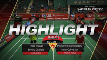 Pramudya Kusumawardana/Indah Cahya Sari (Djarum Kudus) VS Timoti Wuisan/Beverly Gabriella (Exist Jakarta)