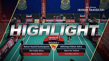 Rehan Naufal Kusharjanto/Siti Fadia Silva (Djarum Kudus) VS Abhinaya Rakan Adira/Dara Sri Yuliani (Jaya Raya Jakarta)