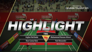 Asghar Herfanda/Rian Canna Varo (Djarum Kudus) VS M. Hasnan Alimni/Yoel Alexander (Djarum Kudus)