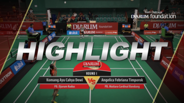 Komang Ayu Cahya Dewi (Djarum Kudus) VS Angelica Febriana Timporok (Mutiara Cardinal Bandung)