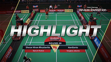 Shesar Hiren Rhustavito (Djarum Kudus) VS Hardianto (Tangkas Jakarta)