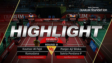 Kautsar Al F/Ramadana (Mandiri Perkasa Banjarmasin) VS Panjer Aji/Satria Perdana (Jaya Raya Jakarta)