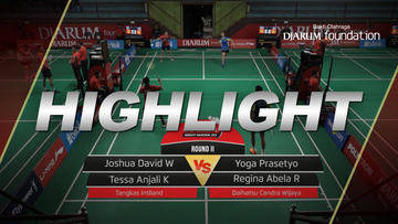 Joshua David Wardana/Tessa Anjali Karouw (Tangkas Intiland) VS Yoga Prasetyo/Regina Abela Rullyanda (Daihatsu Candra Wijaya)