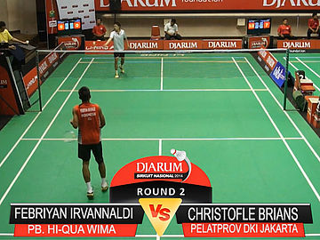 Febriyan Irvannaldi (PB. HI-QUA WIMA) VS Christofle Brians (PELATPROV DKI JAKARTA)
