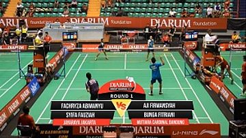Fachryza Abimanyu/Syifa Fauziah (JAYARAYA JAKARTA) VS Aji Firmansyah/Bunga Fitriani (MUTIARA BANDUNG) 