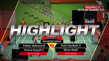 Febby Valencia D/Metya Inayah C (Djarum Kudus) VS Putri Syaikah/Silvia Ratih (Exist Jakarta)