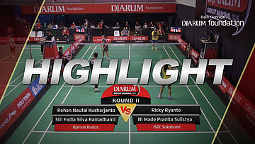 Rehan Naufal Kusharjanto/Siti Fadia Silva Ramadhanti (Djarum Kudus) VS Ricky Ryanto/Ni Made Pranita Sulistya Devi (ISTC Sukabumi)