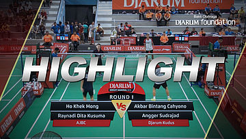 Akbar Bintang Cahyono/Angger Sudrajad (Djarum Kudus) VS Ho Khek Mong/Raynadi Dita Kusuma (AJBC)