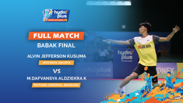 Final Match Tunggal Remaja Putra Alvin Jefferson Kusuma (JAYA RAYA JAKARTA) VS Mochammad Dafvansya Aldziekra Kurniawan (MUTIARA CARDINAL, BANDUNG)