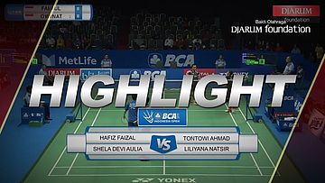 Hafiz Faizal/Shela Devi Aulia (INA) vs Tontowi Ahmad/Liliyana Natsir (INA) 