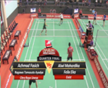 Achmad Fasich/Ragawa Tamasuta Ayodya (CITRA RAYA UNESA) VS Alwi Mahardika/Felix Eka (EXIST)