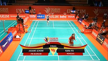 Juliane Schenk (PB DJARUM) VS Kana Ito (RENESAS) DJARUM SUPERLIGA 2013