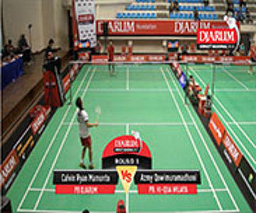 Calvin Ryan Mamonto (PB DJARUM KUDUS) VS Azmy Qowimuramadhoni (PB HI QUA WIJAYA) 